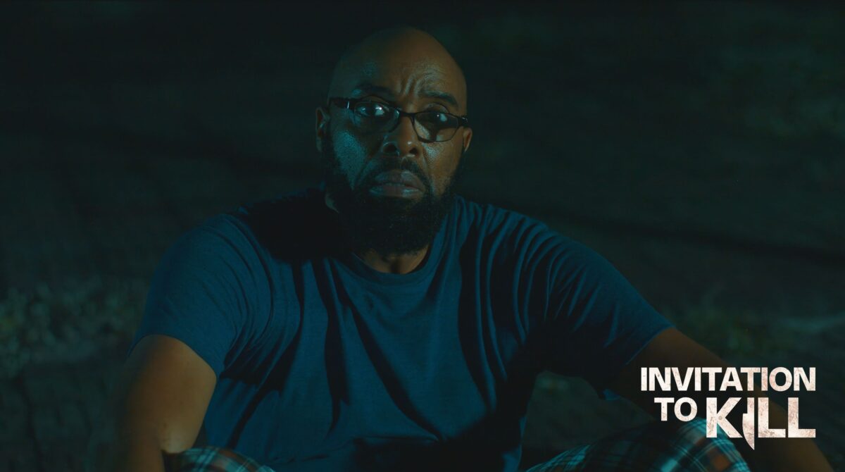 Kalu Ikeagwu on the set of Invitation to Kill.