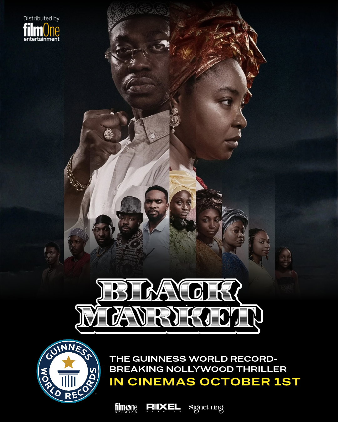 Black Market movie poster announcing its October 1 nationwide cinema release
