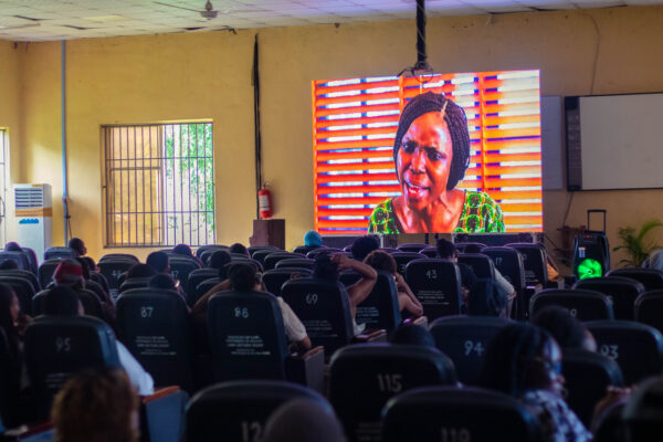 Students attending Ntetee Foundation’s Dazzling Mirage screening at the University of Ibadan. Caption: Attendees at Ntetee Foundation’s screening of Dazzling Mirage at the University of Ibadan on 30 September 2026.
