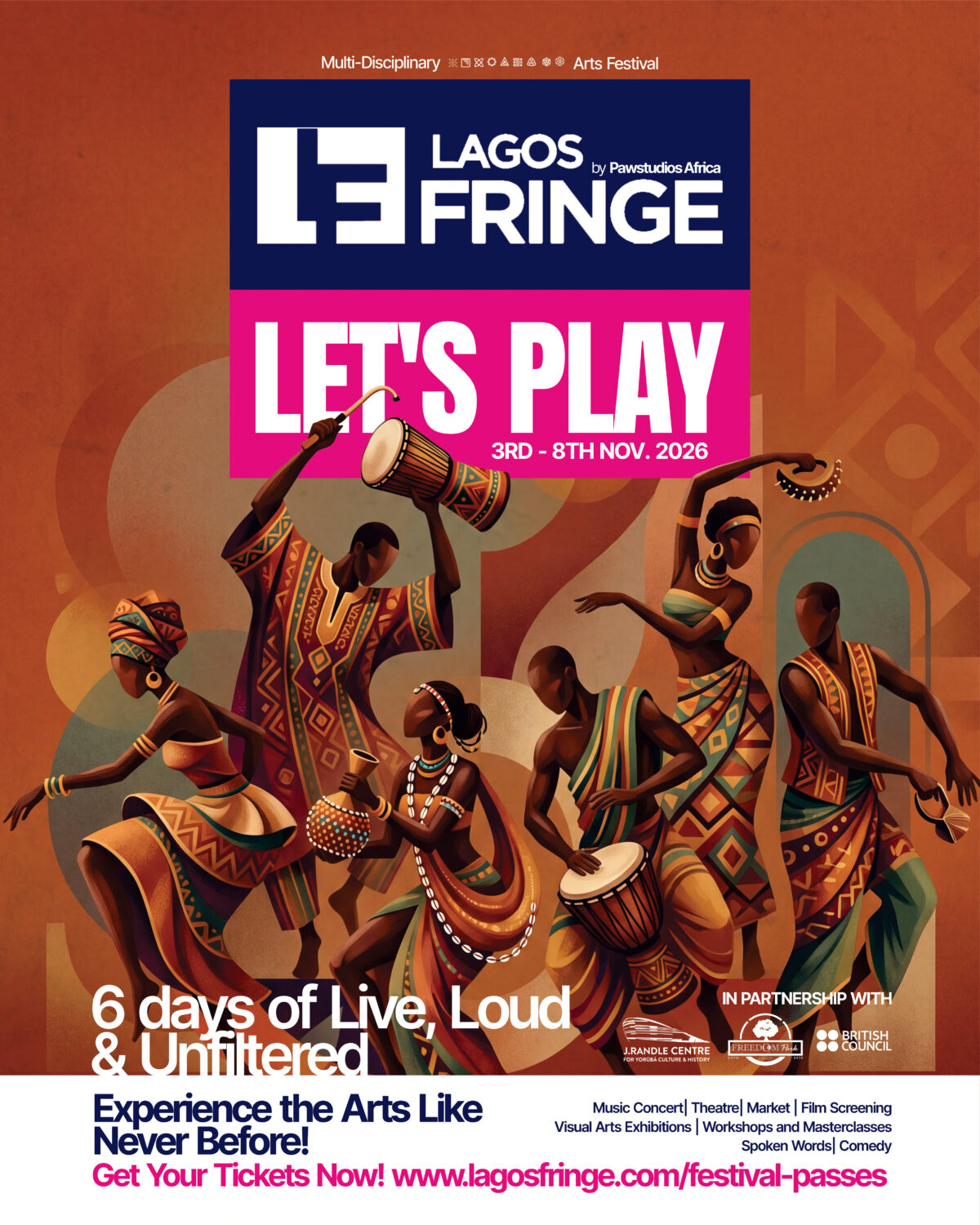 Lagos Fringe Festival, Pawstudios Africa, Nigerian Theatre, Performing Arts, Ego Boyo, Kenneth Uphopho, Brenda Fashugba