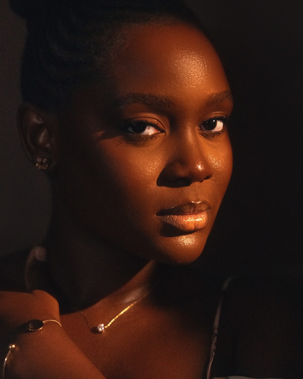 Portrait of Nigerian actor and recording artist Osas Okonyon
